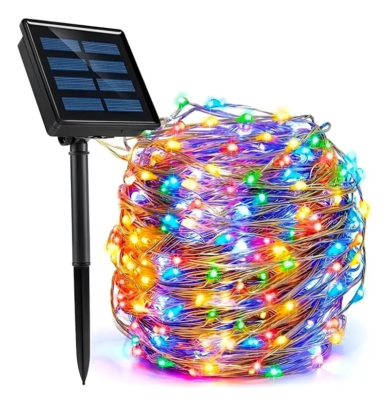 Luces Navideñas Solares RGB 20 m