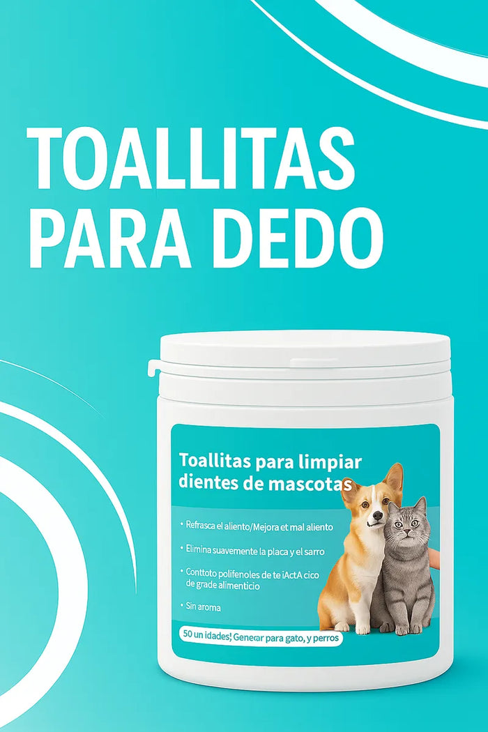 Toallitas Dentales para Mascotas