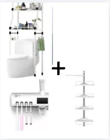 Dispensador y Estante Esquinero para Baño